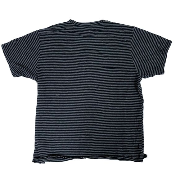 Foreign‎ Rider Co. Gray Striped Tee Shirt T-Shirt Size 4 Made in Canada Casual - Picture 2 of 8